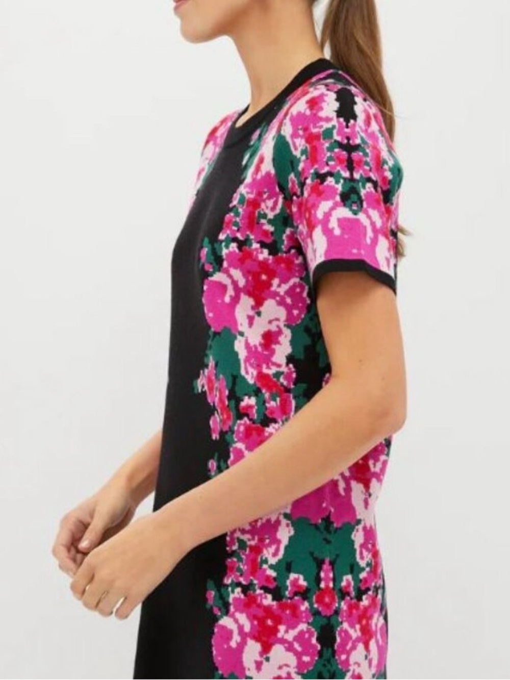 Tuckernuck Climbing Roses Marie Knit Jacquard Mini Dress - Picture 3 of 13
